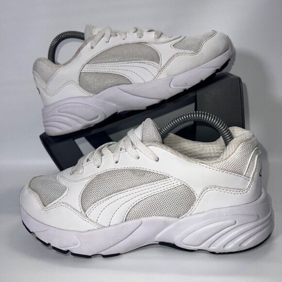 Puma RS Connect Trainers Triple White 369751-03 Youth 3.5 - Picture 1 of 11